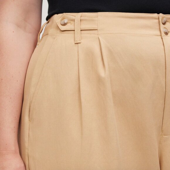 Madewell NWT The Petite Harlow Wide-Leg Pant in Khaki - Size 16P - Picture 2 of 9